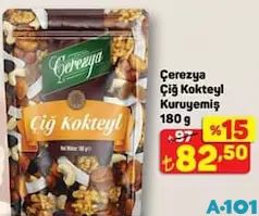 ÇEREZYA ÇİĞ KOKTEYL KURUYEMİŞ 180 G